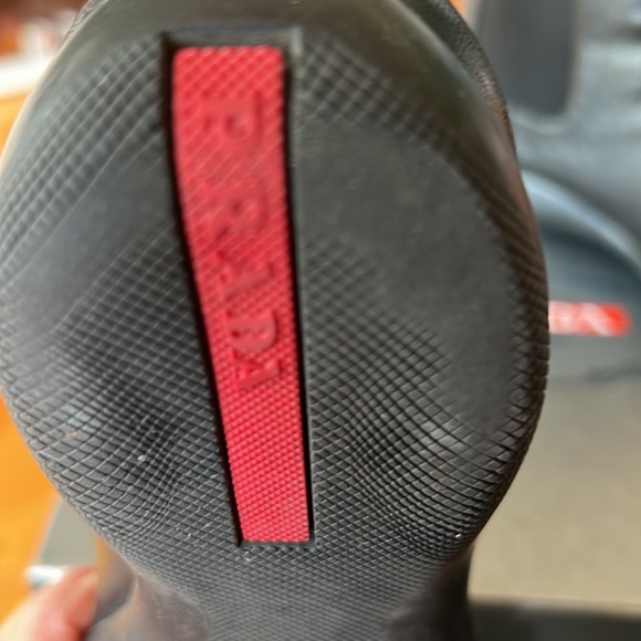 Pre-owned authentic Prada black leather booties - Picture 5 of 9